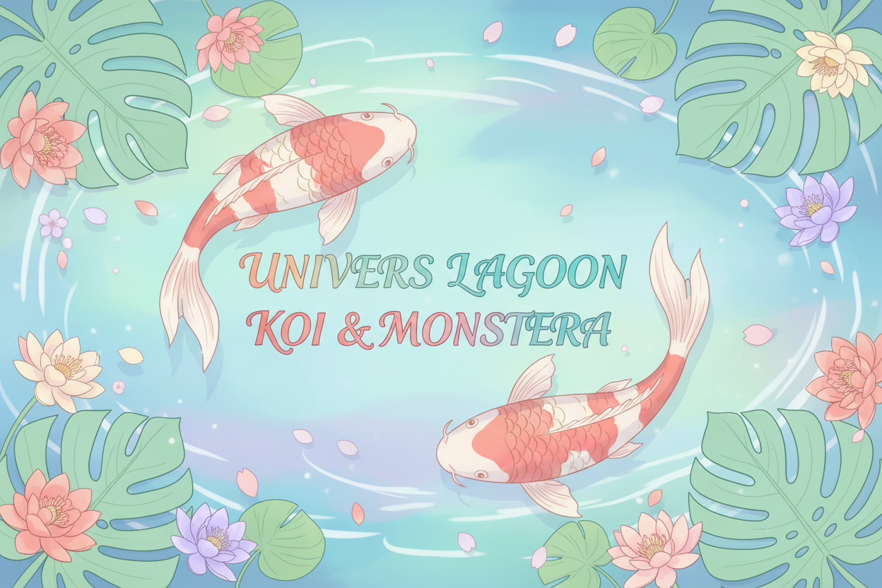 Univers Lagoon Koi & Monstera