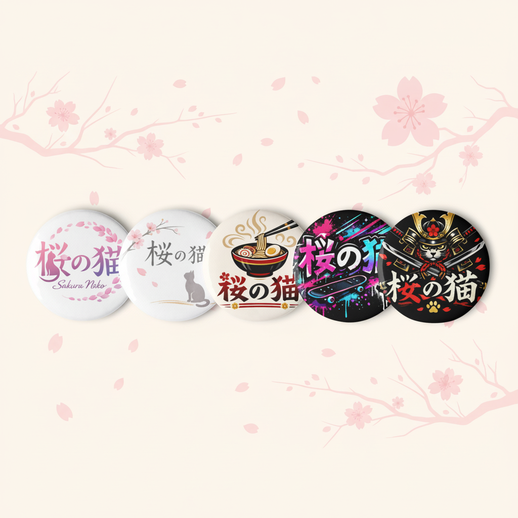 Set de pins Signature 桜の猫